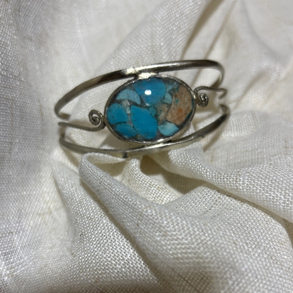 Silver Turquoise Bracelet